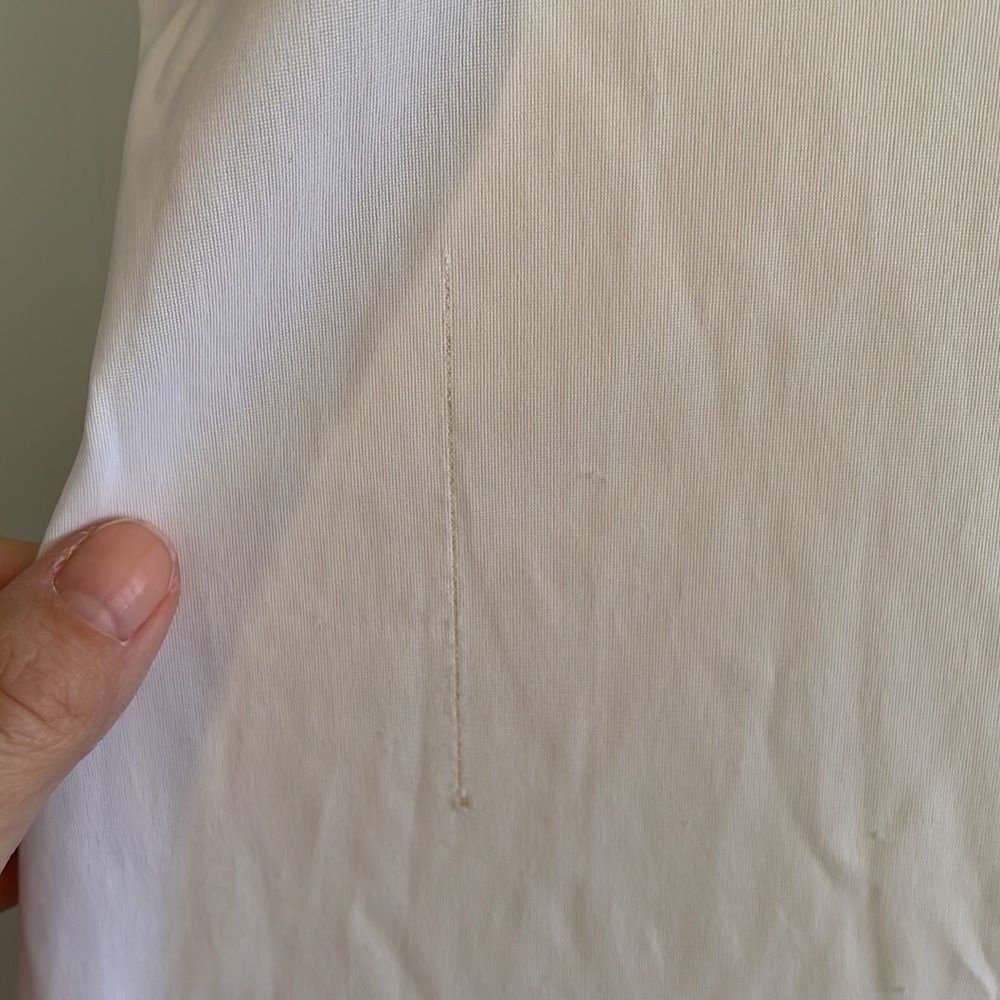 Vtg white full slip with lace details - Picture 5 of 5